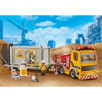 Image of Playmobil Flatbed Truck with container (9898)