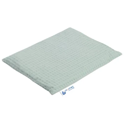 Image of Medi Partners Cherry Stone Cushion Large Heat Pillow 500 g Rectangle 20x25 cm Natural 100% Cotton + Cold Therapy Massage (Mint)