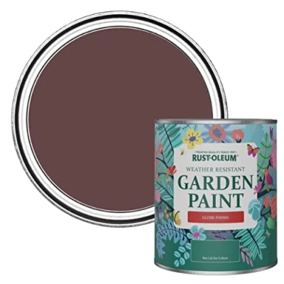 Image of Rust Oleum Purple Mould Resistant Garden Paint In Gloss Finish Mulberry Street 750ml