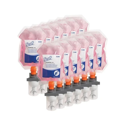 Image of Scott Essential Everyday Use Foam Hand Cleanser 200ml Pink (Pack 12)