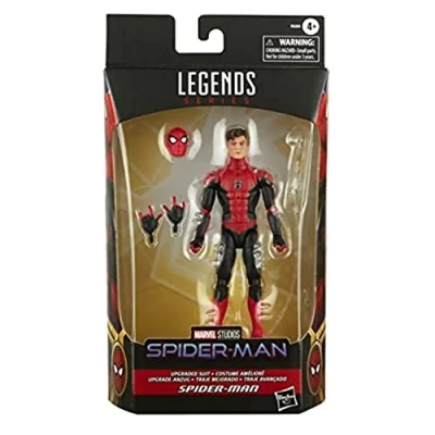 Image of Marvel Legends Series Upgraded Suit Spider Man Unmasked No Way Home 6 inch Action Figure Premium Design