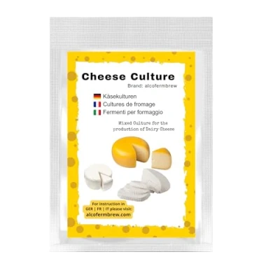 Image of AlcoFermBrew Cheese Cultures for Home Cheddar, Gouda, Mozzarella, 50L Milk, Semi Hard and Cheeses