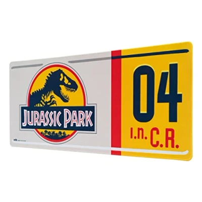Image of Grupo Erik Jurassic Park XXL Mouse Mat Desk Pad 31.5 Inch X 13.78 Non Slip Rubber Base Pad, Gaming Keyboard Gifts