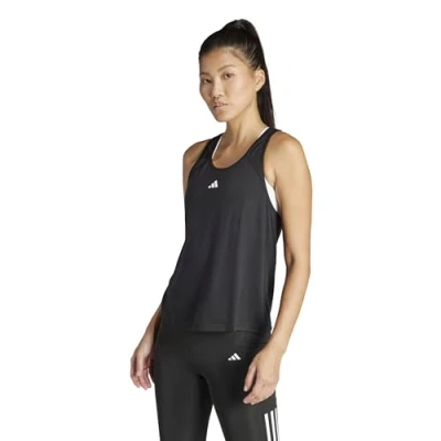 Image of adidas Women&#039;s Train Essentials Minimal Branding Racerback Tank Top, Black, XS