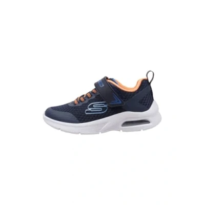 Image of Skechers Boys Trainers, Navy Textile/Synthetic/Orange &amp; Blue Trim, 12 UK