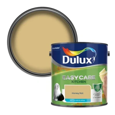Image of Dulux Easycare Kitchen Matt Emulsion Paint Honey Nut 2.5L