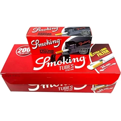 Image of Smoking Empty Filter Tubes and Filling Machine Starter Set