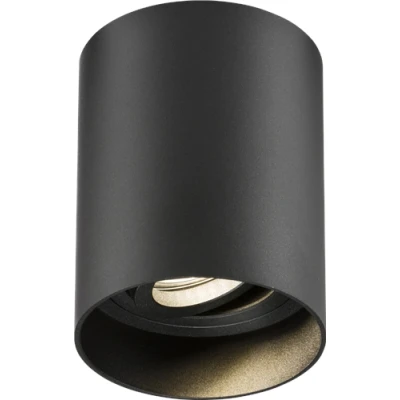 Image of KnightsBridge Oran Surface Tilt Round Downlight Black