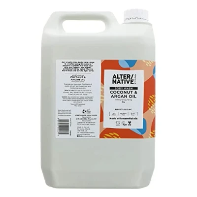 Image of Alter/Native Natural Plant Powered Cruelty Free Body Wash (Coconut &amp; Argan Oil, 5 Litre)