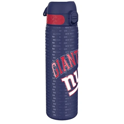 Image of Ion8 Leak Proof Slim Water Bottle, Stainless Steel, NFL Giants, 600ml (20oz)