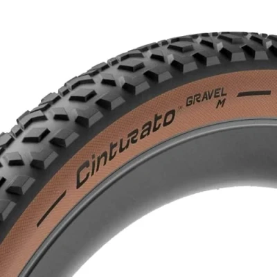 Image of Pirelli Cinturato Gravel M Bike Tyre, Size 50 622, Classic Tan Wall