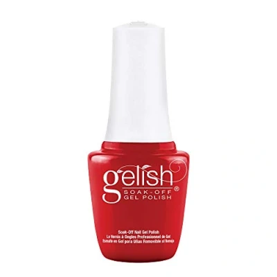 Image of Gelish Mini Scandalous Soak Off Gel Polish, Red Nail Polish 9ml