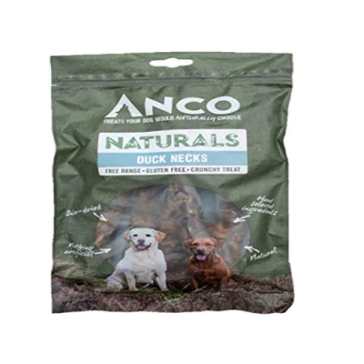 Image of Anco Naturals Duck Necks 5 Per Pack Healthy Natural Dog and Puppy Treat