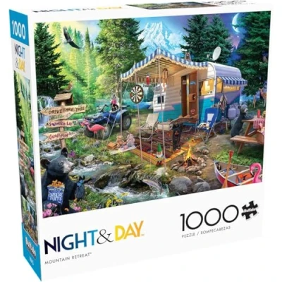 Image of Buffalo Games Mountain Retreat 1000 Piece Jigsaw Puzzle