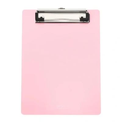 Image of M&amp;G Plastic Clipboards 12.6 x 9 Inch, Clip Boards with Low Profile Metal Holds 110 Sheets of A4 Letter Size Paper for Office Classroom, Pink