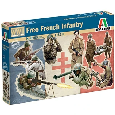 Image of Italeri ITA6189 FRENCH INFANTRY WWII army Model kit, Unvarnished