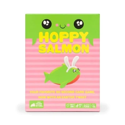 Image of Hoppy Salmon by Exploding Kittens 3 6 Players Ages 6+ 90 Second Rounds Easy to Learn Quick Matching Card Game Party Game, Family Night, Kid and Adult