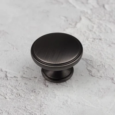 Image of Handle &amp; Home 38mm Gunmetal Cabinet Knob Dark Grey Cupboard Door Drawer Pull Wardrobe Furniture Replacement