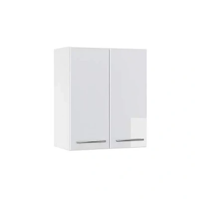 Image of Vicco Wall cabinet Fame Line, White High Gloss/White, 60 cm