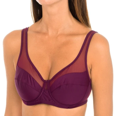 Image of Dim Womens Generous underwire bra 03983 woman Violet Polyamide Size 32C