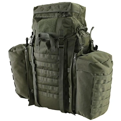 Image of Zip Zap Zooom Tactical Assault Pack 90L Camping Rucksack Backpack Army Surplus Military Olive Green New