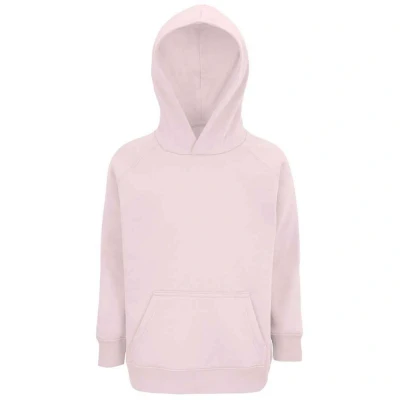Image of SOLS Childrens Unisex Childrens/Kids Stellar Organic Hoodie (Pale Pink) Size 8Y