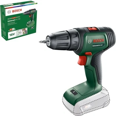 Image of Bosch Home and Garden Cordless Drill UniversalDrill 18V (Without Battery, 18 Volt System, in Carton Packaging)