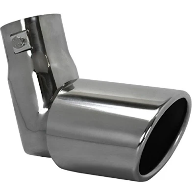 Image of STEEL EXHAUST TRIM DOWN PIPE DROP MUFFLER TAIL TIP CAR DIESEL 55MM EX15
