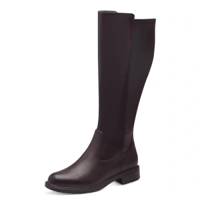 Image of Jana Women&#039;s Long Boot Flat 8 25563 43 Fashion, Cognac, 4 UK