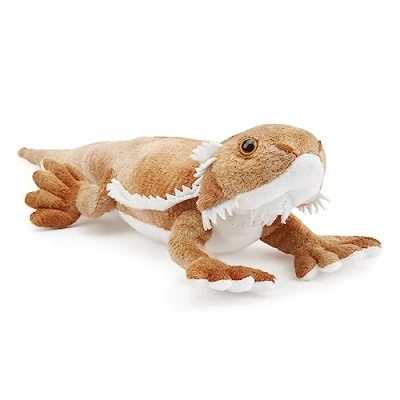 Image of Zappi Co 100% Recycled Plush Bearded Dragon Toy (34cm Length) Stuffed Soft Cuddly Eco Friendly animals Collection For New Born Child First kid