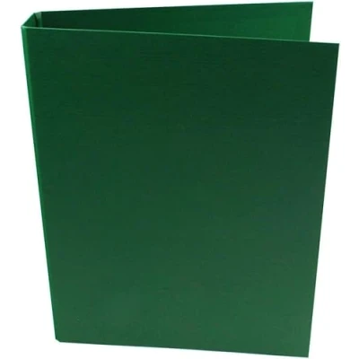 Image of Indigo® A4 2 Ring Binder File Folder Dark Green Pack 10