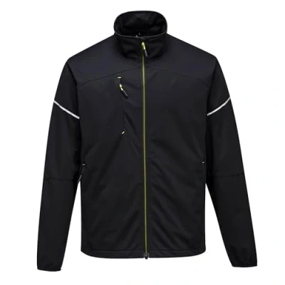 Image of Portwest PW3 Flex Shell Jacket, Size: M, Colour: Black, T620BKRM