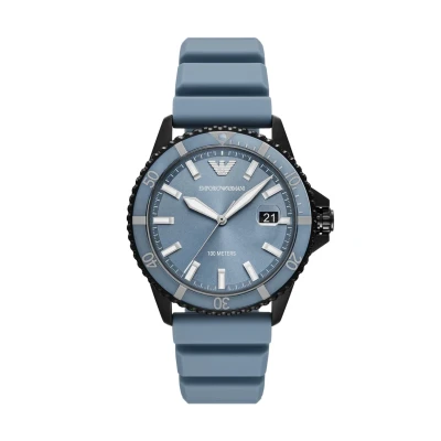 Image of EMPORIO ARMANI Men&#039;s Analog Quartz Watch with Silicone Strap AR11685