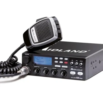 Image of Midland Alan 48 Pro CB Radio license free, with ASQ Digital, AM/FM, Noise Blanker, 12 24