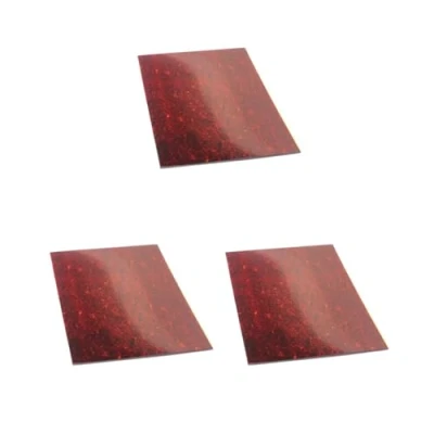 Image of 3 set Guitar Blank Scratch Plate Guard Pickguard Material PVC ply Red