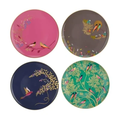 Image of Sara Miller Chelsea Collection Set of 4 Cake Plates