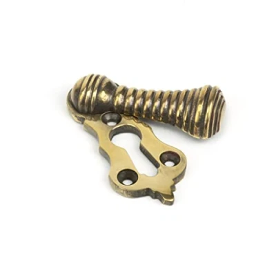 Image of From The Anvil Aged Brass Beehive Escutcheon