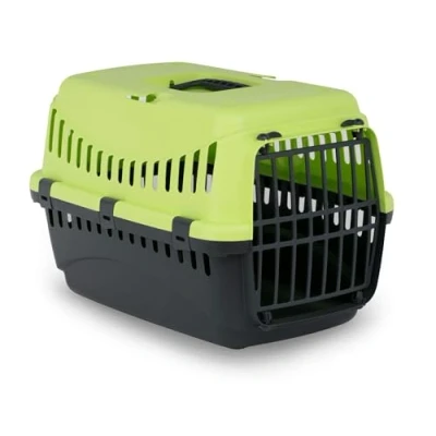 Image of MP BERGAMO Gipsy 50 Transport Basket Plastic for Cats 7 kg Lime Green