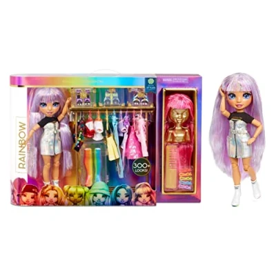 Image of Rainbow High Fashion Studio Exclusive Doll With Clothing, Accessories &amp; 2 Sparkly Wigs Create 300+ Looks