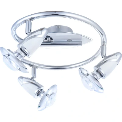 Image of Lord Ceiling Spotlight Clusters Chrome 3x E14