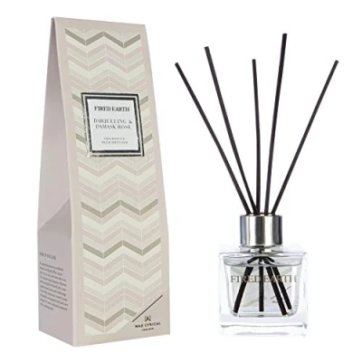 Image of Fired Earth by Wax Lyrical Reed Diffuser 100ml Darjeeling &amp; Damask Rose