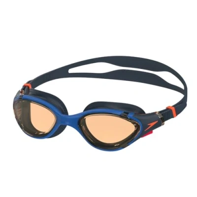 Image of Speedo Unisex Adult Biofuse 2.0 Swimming Goggles Patented Easy Adjustment Anti Fog Leak Enhanced Fit Improved Comfort Goggles, Turkish Sea/Amber, One Size