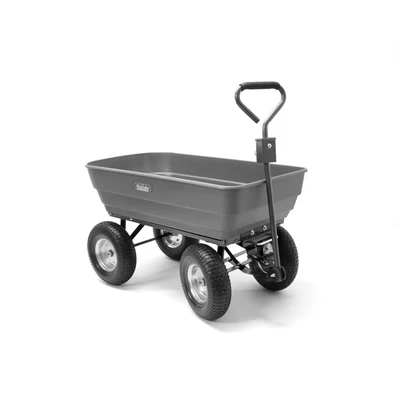 Image of The Handy THPDC Push or Pull Poly Body Garden Cart 200kg Capacity with Tipping Function and Puncture Proof Wheels 1 Year Guarantee