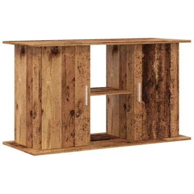 Image of vidaXL Aquarium Stand/Cabinet Engineered Wood Fish Tank Furniture with Storage, Old Design Living Room/Office Decor, 101x41x58 cm
