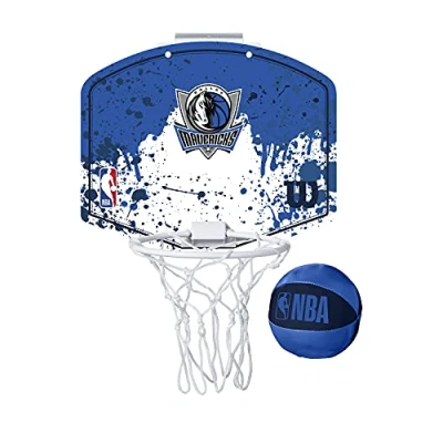 Image of Wilson Mini NBA Team Basketball Hoop, DALLAS MAVERICKS, Plastic