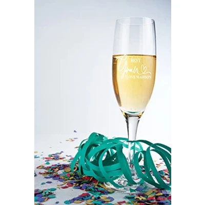 Image of ukgiftstoreonline Personalised Best Gran Champagne Flute Prosecco Glass Gift