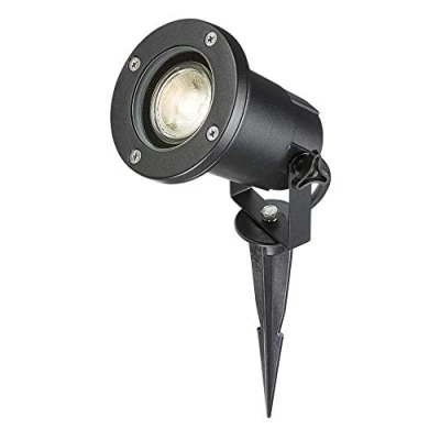 Image of KnightsBridge 230V IP65 GU10 Ground Spike Black