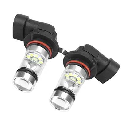 Image of Uxsiya 2pcs 9006/HB4 100W White LED High Bright Headlight Bulbs Kit Fog Light Car Driving Lamp Bulb Aluminum Case