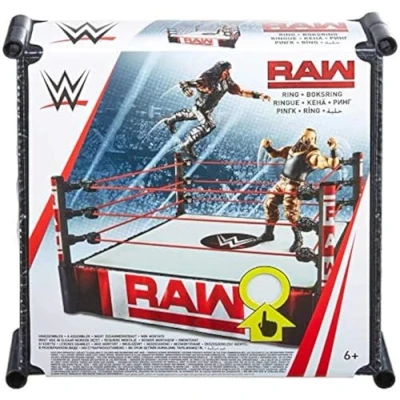 Image of WWE Superstar Wrestling Ring, RAW, Complete with Pro Tension Technology and Spring Loaded Mat, approx. 35.5 cm