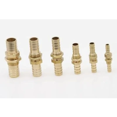 Image of Motorsport Bulkhead Fitting Brass Barb Pipe Hose Tube Connector Adapter Fuel Oil (16MM)